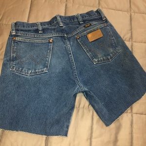 Wrangler Mid-Rise Denim Shorts
